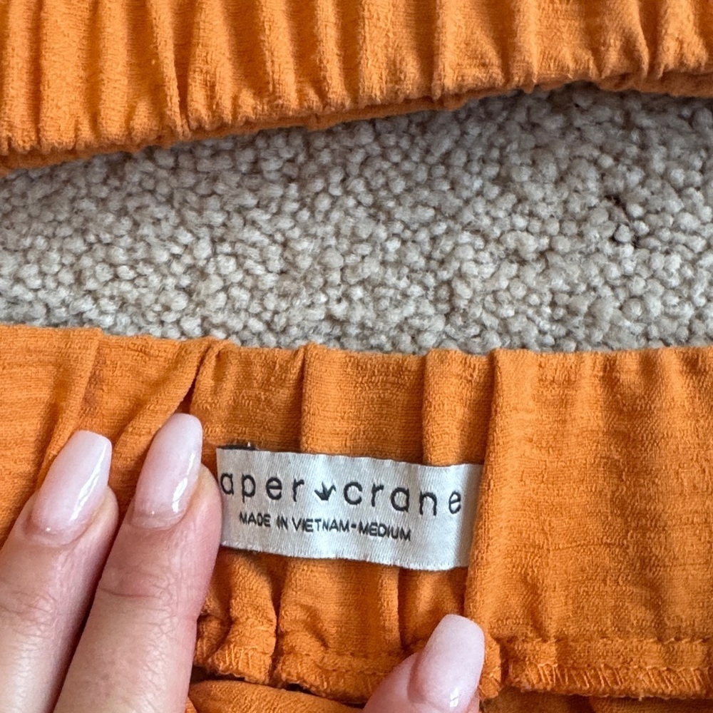 Orange Sleeveless Top and Pants Set - Picture 6 of 8